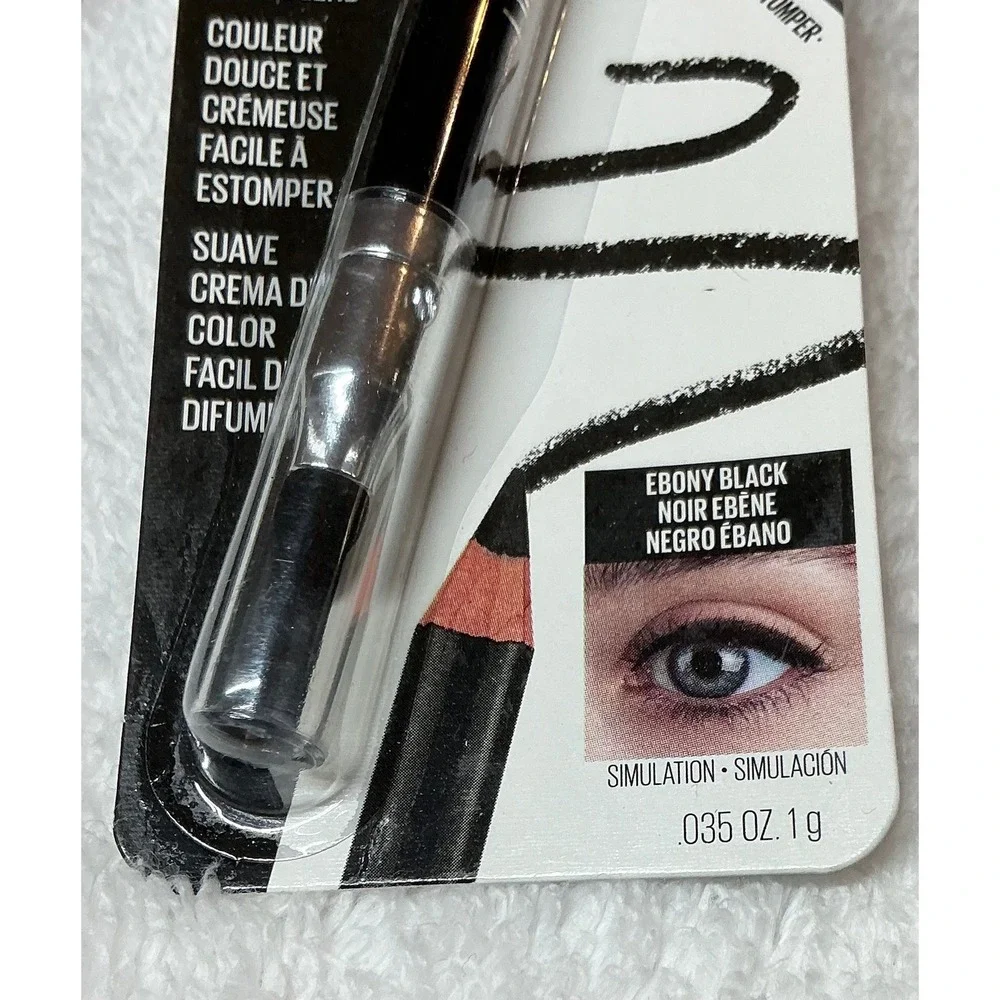 Maybelline Line Express Eyeliner 01 Ebony Black Sharpenable Pencil New Sealed